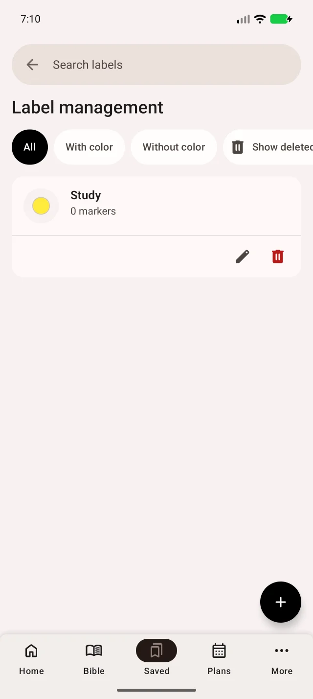 La nouvelle étiquette apparaît avec le nombre d’entrées associées.